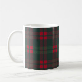 Buffalo Kariertes Weihnachtsmuster Grün Schwarz Kaffeetasse
