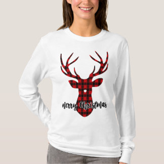 Buffalo Kariertes Weihnachtsschmuck T-Shirt