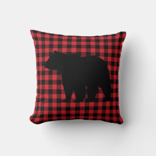 Buffalo Karo Bear Wilderness Hüttenwirbel Kissen