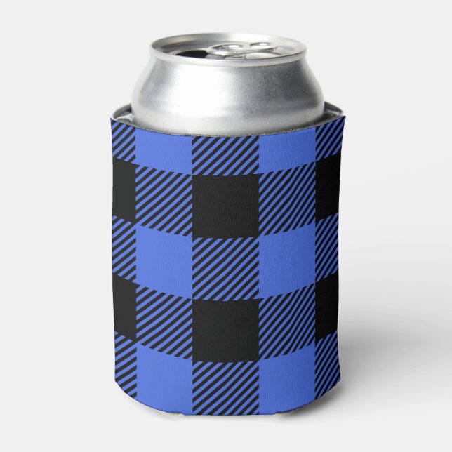 Buffalo Karo Blue & Black Lumberjack Kariertes Dek Dosenkühler (Kanne Vorderseite)