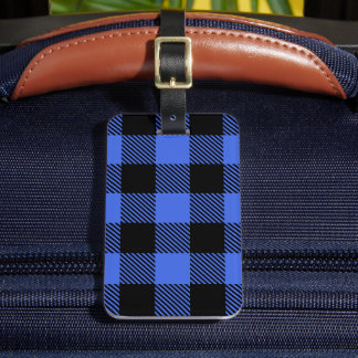 Buffalo Karo Blue & Black Lumberjack Kariertes Dek Gepäckanhänger