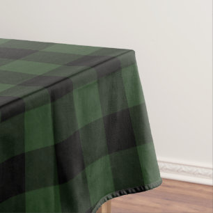 Buffalo Karo Celtic Green and Black Squares Karier Tischdecke