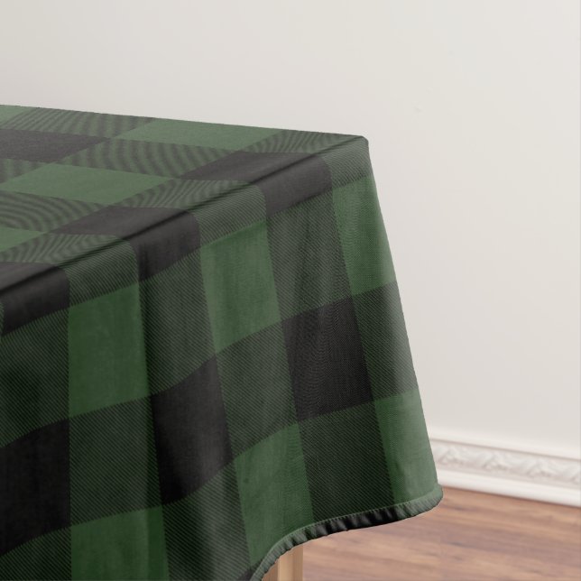 Buffalo Karo Celtic Green and Black Squares Karier Tischdecke (Beispiel)