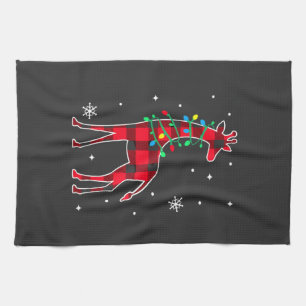 Buffalo Karo Familie passende Giraffe Weihnachten  Geschirrtuch