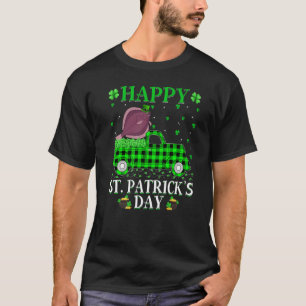 Buffalo-Karo Grün LKW Flunder Fisch St. Patrick T-Shirt