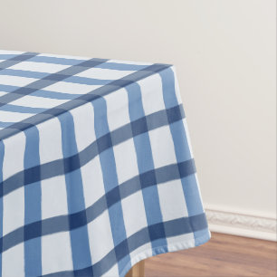 Buffalo-Karo in Blau und Weiß Tischdecke