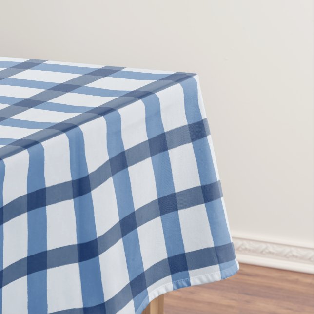 Buffalo-Karo in Blau und Weiß Tischdecke (Beispiel)