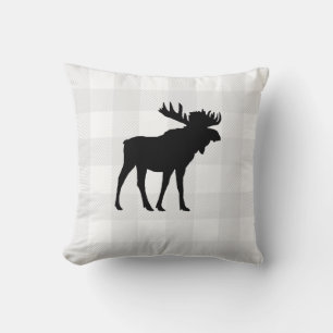Buffalo Karo Moose Wilderness Hüttenwirbel Kissen