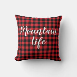 Buffalo Karo Mountain Life Throw Kissen