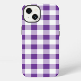 Buffalo-Karo-Plaid-Muster Mädchenhaft Lila Weiß iPhone Hülle