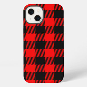 Buffalo Karo Rot und Schwarz Holzfäller Karo Dekor iPhone Hülle