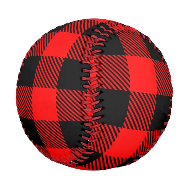 Buffalo Karo Rot und Schwarz Lumberjack Karierte D Baseball (Schrägansicht)