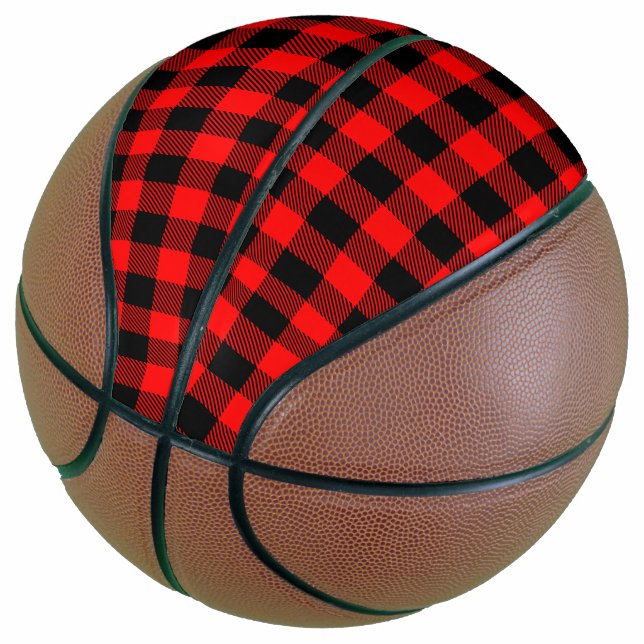 Buffalo Karo Rot und Schwarz Lumberjack Karierte D Basketball (angewinkelt)