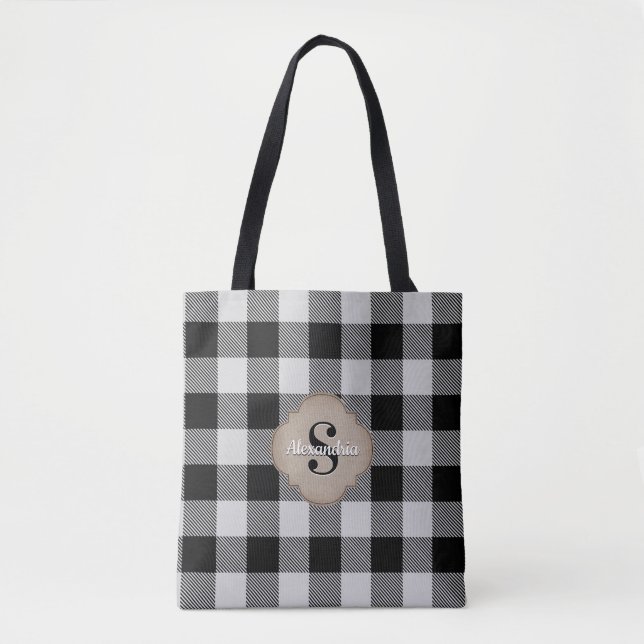 Buffalo Karo Rustikaler Country Chic Tasche (Vorderseite)