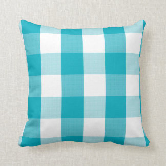 Buffalo Karo - scuba blue Throw Kissen