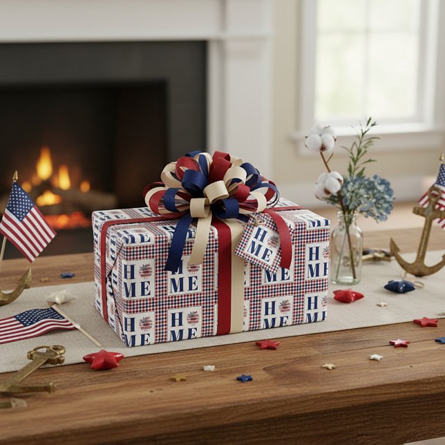 Buffalo Karo Sonnenblume "Zuhause" Geschenkpapier (Von Creator hochgeladen)