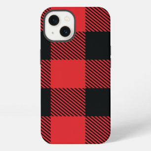 Buffalo Karo Weihnachtsrot und Schwarz Kariert iPhone Hülle