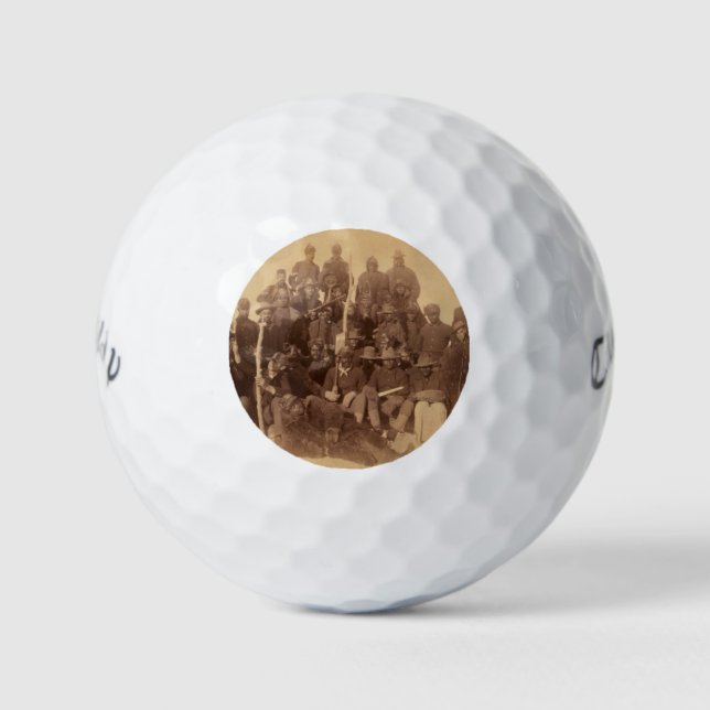 Buffalo-Krieger: Amerikanische Kampferei Golfball (Vorderseite)