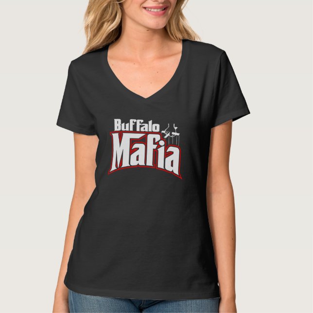 Buffalo Mafia Football Fan Fanatic Puppet Hand Ny T-Shirt (Vorderseite)