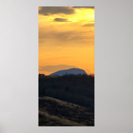 Buffalo Mountain bei Sonnenuntergang Poster