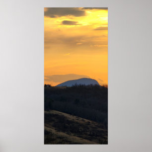Buffalo Mountain bei Sonnenuntergang Poster