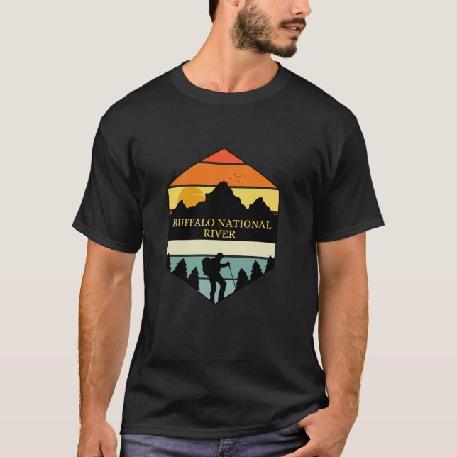 Buffalo National River Arkansas Nature Wanderoutd T-Shirt (Vorderseite)