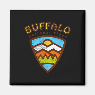 Buffalo National River Hiking Tee - Vintage Arkans Magnet