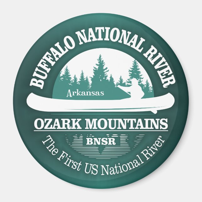Buffalo National River (Kanu) Magnet (Vorne)