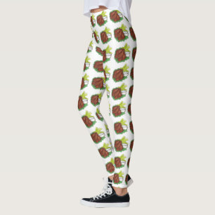 Buffalo New York GRILLEN Chicken Wings Celery Fein Leggings