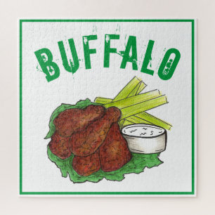 Buffalo New York GRILLEN Chicken Wings Celery Stic