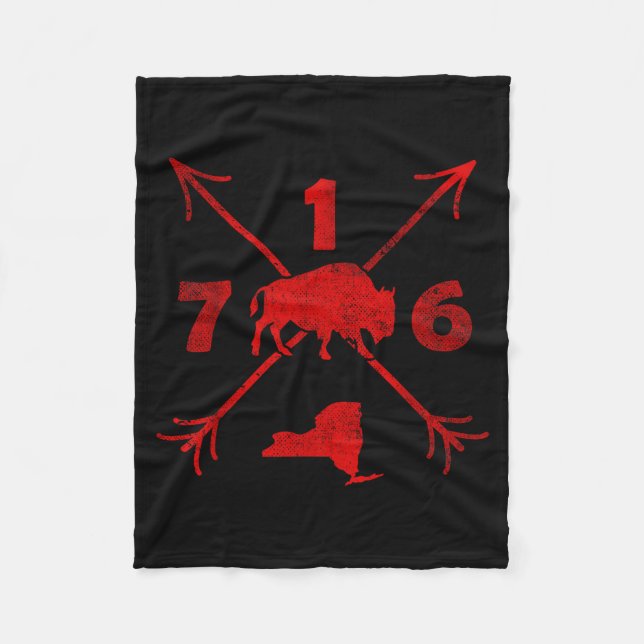 Buffalo New York Ny _ Area Code 716  Fleecedecke (Vorderseite)