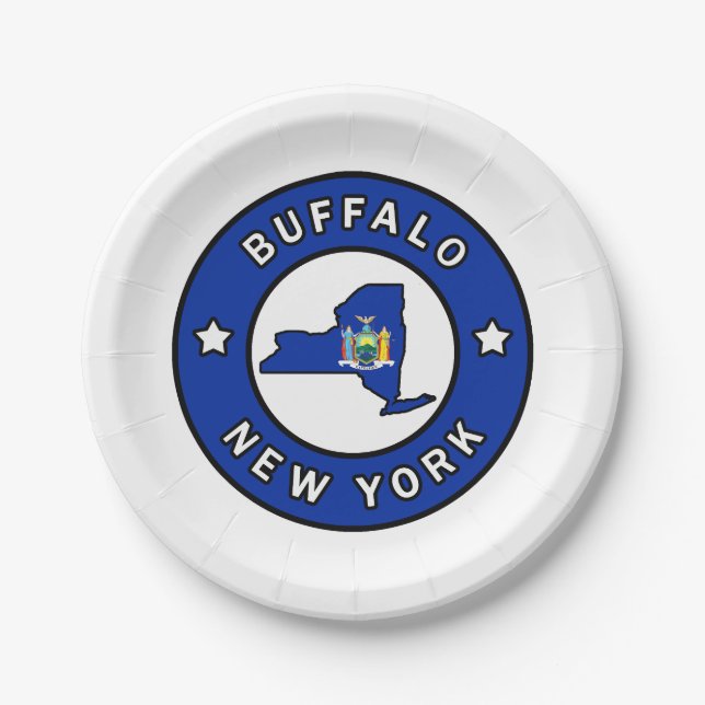 Buffalo New York Pappteller (Vorderseite)