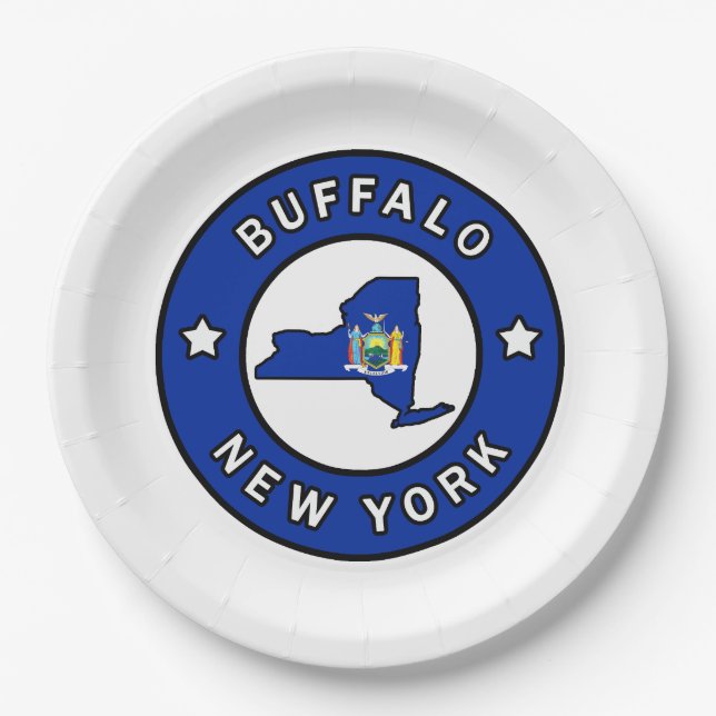 Buffalo New York Pappteller (Vorderseite)