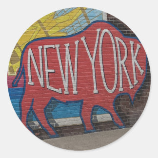 Buffalo New York Runder Aufkleber