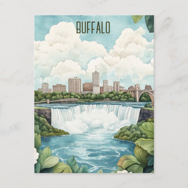 Buffalo New York Staat Travel Postkarte (Vorderseite)