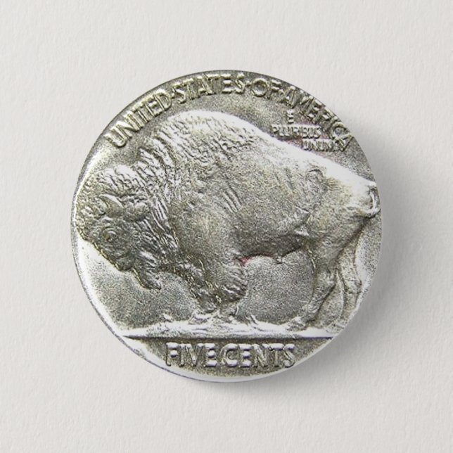 BUFFALO NICKEL BUTTON (Vorderseite)