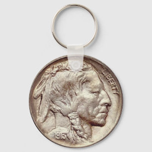 Buffalo Nickle Key Chain. Schlüsselanhänger