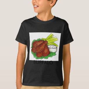 Buffalo Ny New York Hot Bbq Hühnchenflügel Selleri T-Shirt