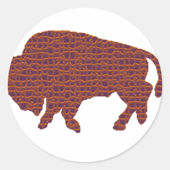 Buffalo Offiziell Runder Aufkleber (Vorderseite)