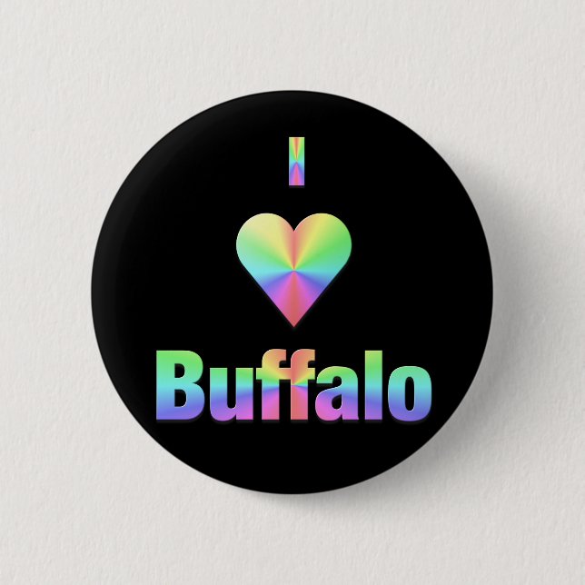 Buffalo — Pastelle Button (Vorderseite)