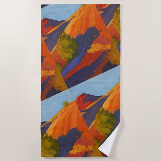 Buffalo Pasture Quilt Strandtuch (Vorderseite)