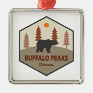 Buffalo Peaks Wilderness Colorado Bär Ornament Aus Metall