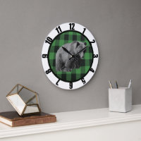 Buffalo Plaid Bear Man Caves Grosse Horloge