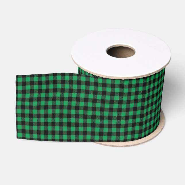 Buffalo Plaid Grosgrain Ribbon Ripsband (Spule)