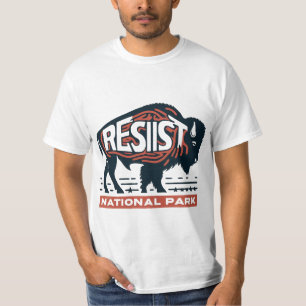 Buffalo Resist Rette unseren Nationalpark T-Shirt