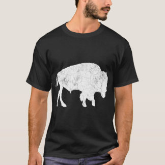 Buffalo Retro Bison Animal Lover Men Wo T-Shirt
