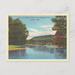 Buffalo River in Arkansas alte Szene Postkarte