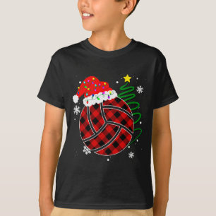 Buffalo Rot Kariert Volleyball Weihnachten Srt Xma T-Shirt