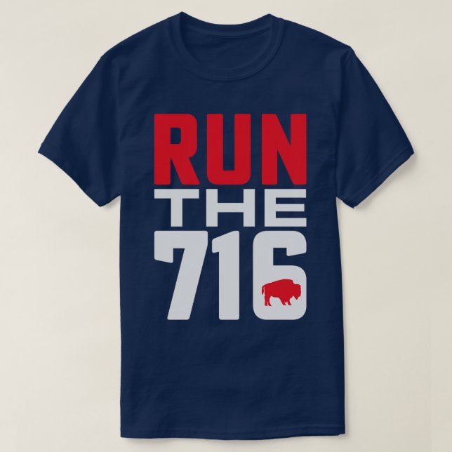 Buffalo Runner Run the 716 Buffalo NY T-Shirt (Design vorne)