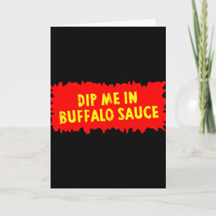 Buffalo Sauce Hot Chicken Wings sind Essen Karte
